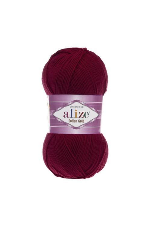 Cotton Gold Alize 5 Li Yumak Cotton Gold 57 Bordo ( 5 Adet Yumak )
