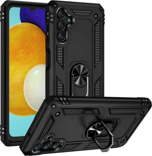 Galaxy A13 Kılıf Shockproof Yüzük Tutuculu Vega Siyah