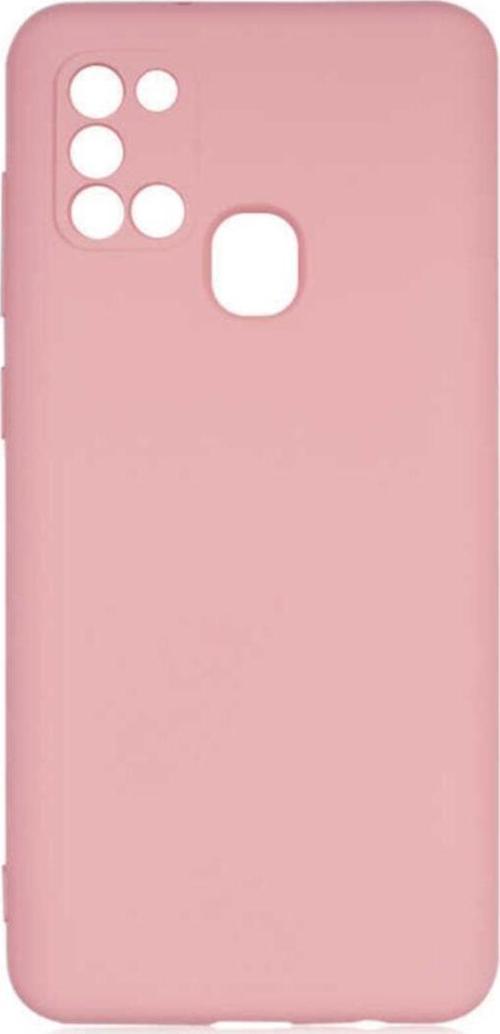 Galaxy A21s Kılıf Delux Silkytermoplastik Kılıf Açık Pembe