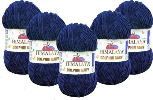 Dolphin Baby Kadife Ip 5'Li Paket - 80321 Lacivert - 100 Gr. 120 Mt.