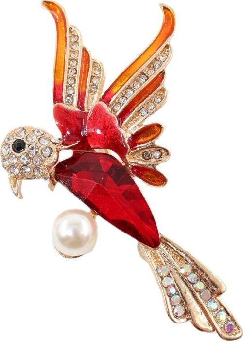 Yakut Güvercin Broş. Yaka Iğnesi Broş. Taşlı Broş. Kadın Broş Incili Broş. Güvercin Broş.