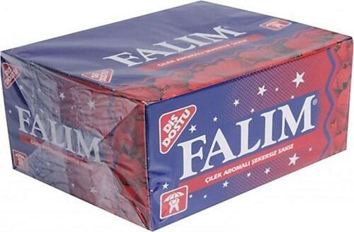 Falım Şekersiz Sakız Çilek Aromalı X 100 Adet-Ab