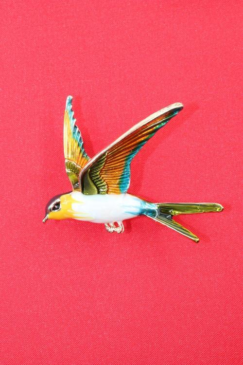 Kırlangıç Broş. Yaka Iğnesi Broş. Kadın Broş. Erkek Broş. Broş. Unisex. Kuş Broş.