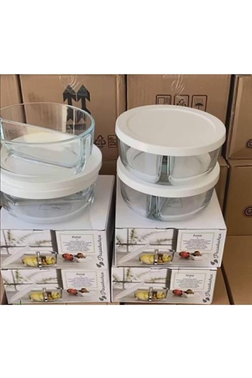 Polar 4 Adet Iki (2) Bölmeli Cam Saklama Kabı, Kahvaltılık 530683