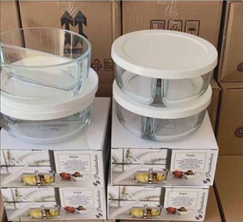 Polar 4 Adet Iki (2) Bölmeli Cam Saklama Kabı, Kahvaltılık 530683