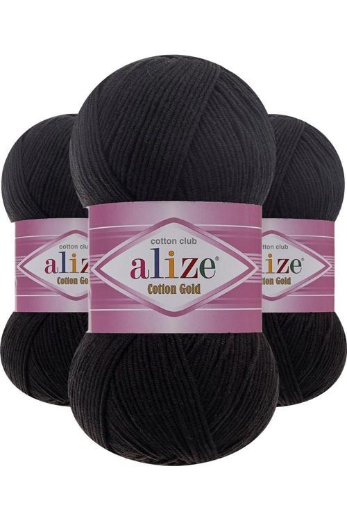 Cotton Gold 60 (Siyah) Amigurumi Ipi 1 Adet
