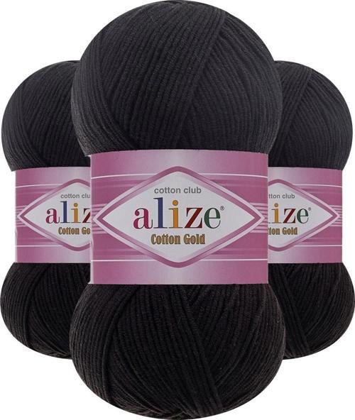 Cotton Gold 60 (Siyah) Amigurumi Ipi 1 Adet