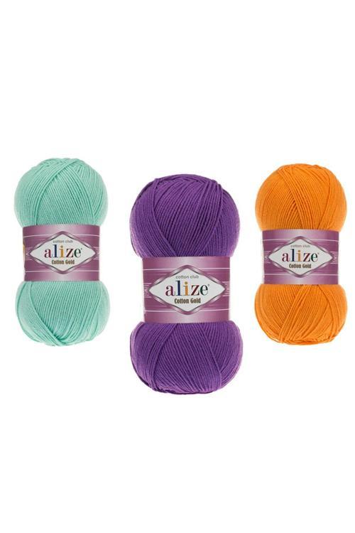 Cotton Gold Amigurumi Ipi 100 Gr El Örgü Ipi Punch Ipi 5 Adet- Istediğiniz 5 Renk Gönderilir