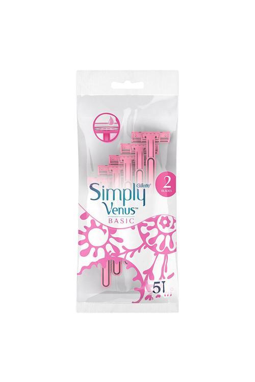 Gillette Venus Simply 2 Basic Kadın Tıraş Bıçağı 5'Li Paket