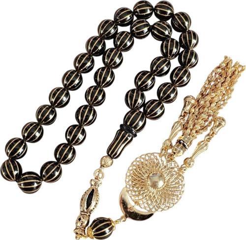 12'Li Karpuz Yarma Büyük Boy Rus Taşı Tesbih Lt1304