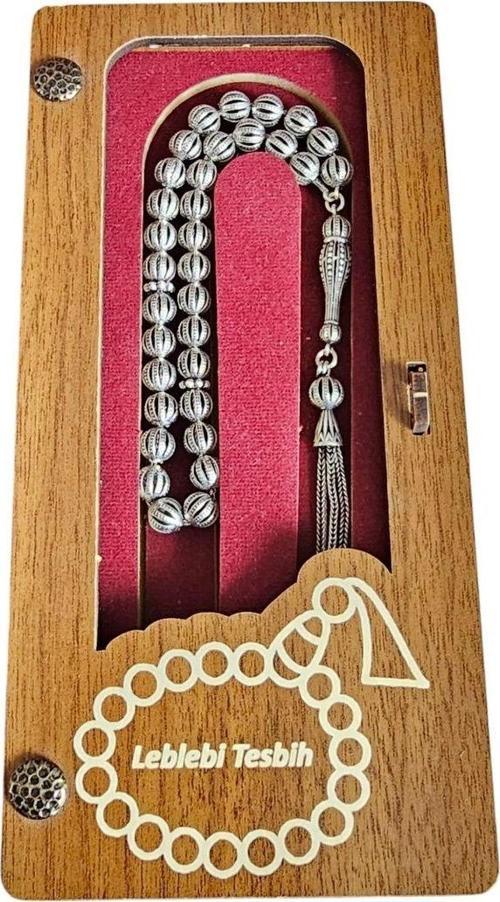 Altın İşçilikli Fizyon Gümüş Tesbih Lt1338