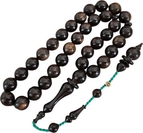 Erbabacan Usta Büyük Boy Havşa Delim Abanoz Ağacı Tesbih Lt1253