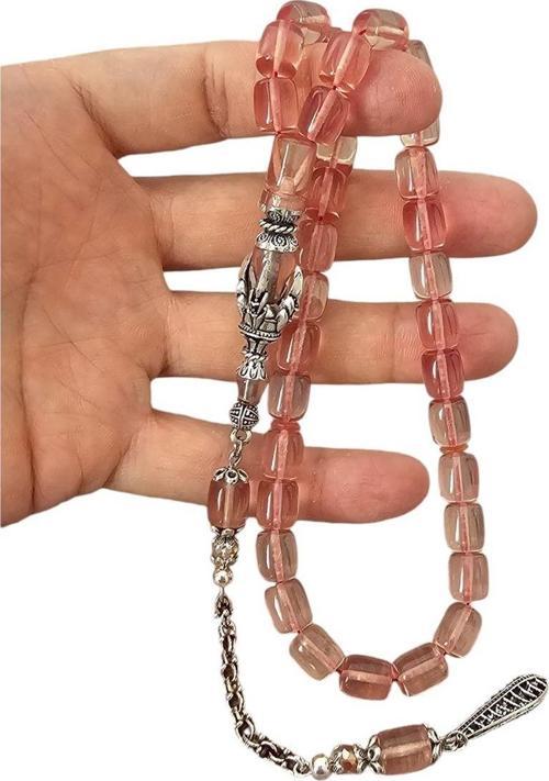 Kartal Pençeli Nakkaş İmameli Ateş Kehribar Tesbih Lt1233