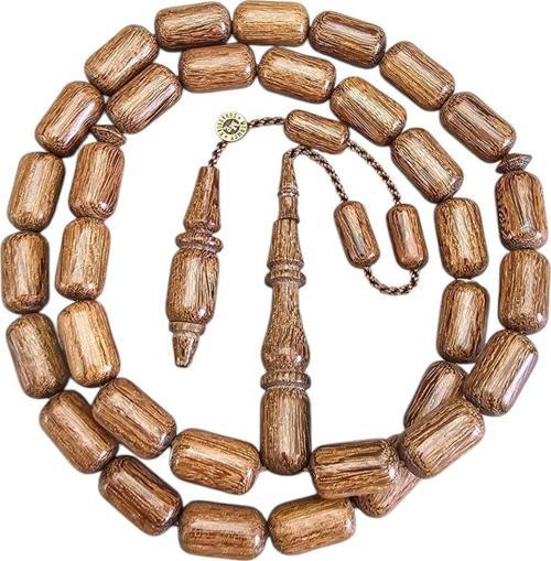 Mehmet Erbabacan Usta Kahverengi Azobe Ağacı Tesbih Lt1378