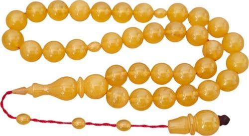 Osmanlı Benzetme Sıkma Kehribar Tesbih Lt1228