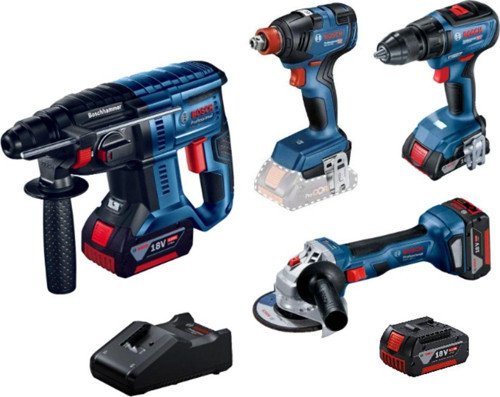 Dörtlü Montaj Seti (Gws 180-Lı , Gdx 18V-200 , Gsr 18V-50 , Gbh 180-Li)