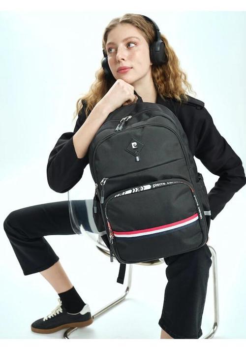 Siyah Unisex Sırt Çantası 07PCT18001-L