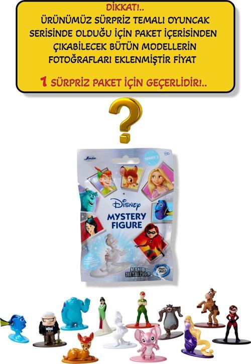 Disney Mystery Sürpriz Paket Figür - 4 CM 1 ADET Sürpriz Koleksiyonluk Metal Oyuncak
