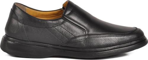 Siyah Hakiki Deri Büyük Numara Erkek Casual Ayakkabı 962 M