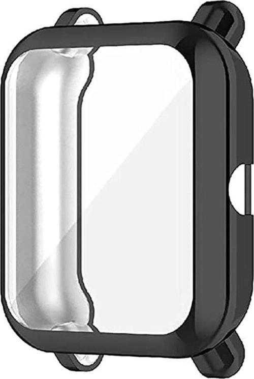 Amazfit Gts 2 Ile Uyumlu Silikon Siyah Ekran Koruma Kılıf Tam Kaplayan Pastiche Koruma Kılıf