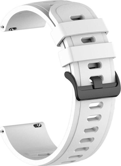 Amazfit Pace Ile Uyumlu Kordon Solid Color Spor Kayış Termoplastik Ent Kaliteli Beyaz