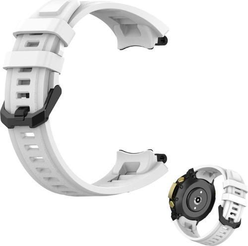 Amazfit T-rex 2 Ile Uyumlu Solitude Spor Profesyonel Silikon Kordon Beyaz