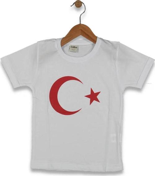 DİJİTAL AYYILDIZ BASKILI TSHIRT BEYAZ