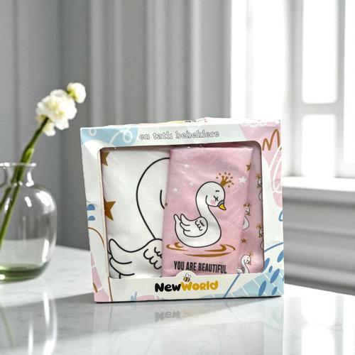 BASKILI ÜÇLÜ MAMA ÖNLÜĞÜ Pembe