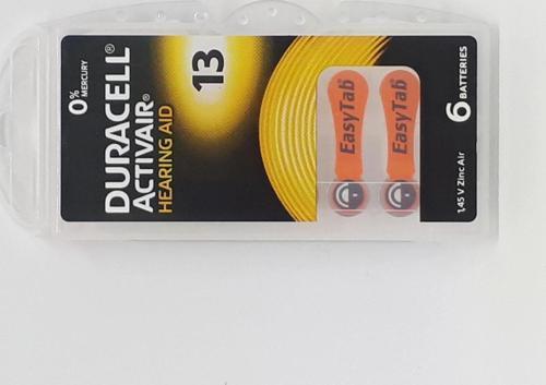 13 Numara İşitme Cihaz Pili Kulaklık Pili 6'lı