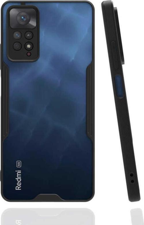 Xiaomi Redmi Note 11 Pro 5g Ile Uyumlu Kılıf Renkli Kenar Perfe Tpu Silikon Siyah