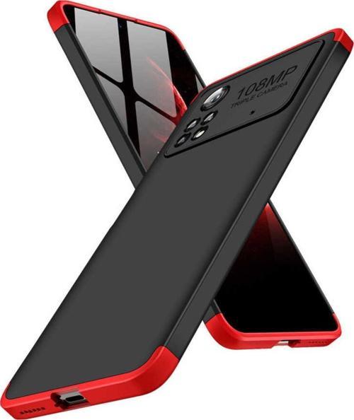 Xiaomi Redmi Note 11 Pro 5g Ile Uyumlu Kılıf Soft Hard Koruma Ays Kırmızı-mavi