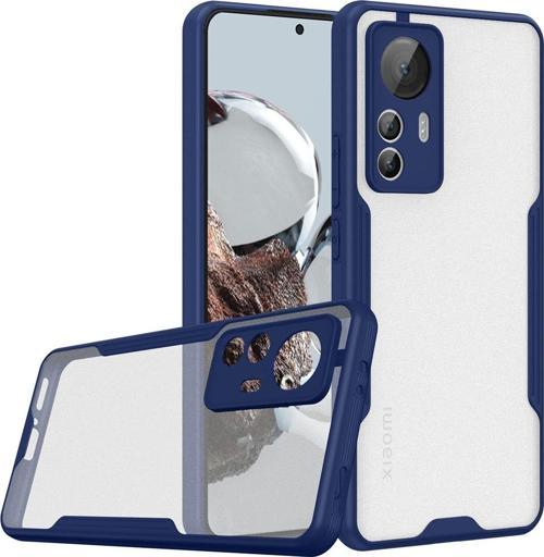 Xiaomi Mi 12t Ile Uyumlu Kılıf Pastel Renkli Kenar Perfe Tpu Mat Yüzeyli Silikon Kılıf Lacivert