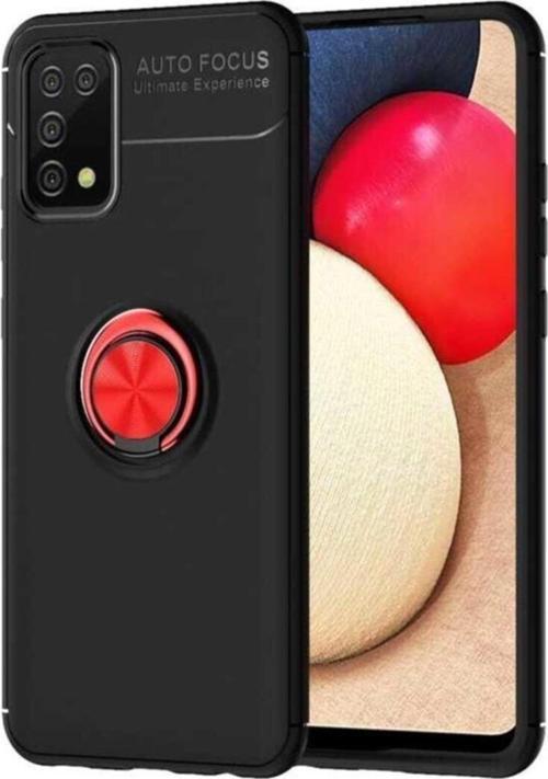 Galaxy A02s Novel Silikon Kılıf Siyah-kırmızı