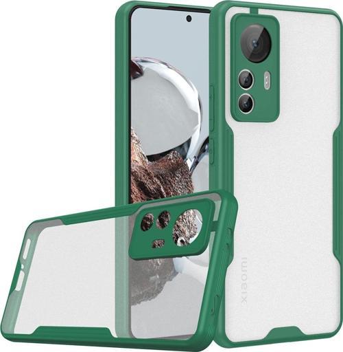 Xiaomi Mi 12t Pro Ile Uyumlu Kılıf Pastel Renkli Kenar Perfe Tpu Silikon Kılıf Koyu Yeşil