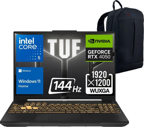 Tuf F16 Fx607Vu-Rl141 Core 5 210H 32Gb 1Tb Ssd Rtx4050 140W 16" Fhd+ 144Hz W11 Laptop - Wz3