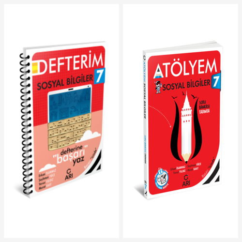 Arı 7. Sınıf Sosyal Bilgiler Akıllı Defter ve Atölyem Serisi Set 2 Kitap Arı Yayınları