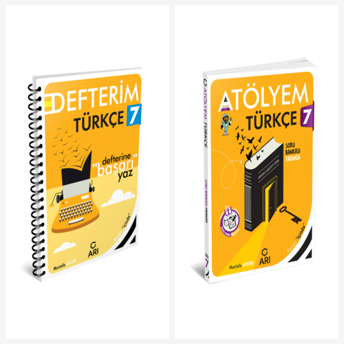 Arı 7. Sınıf Türkçe Akıllı Defter ve Atölyem Serisi Set 2 Kitap Arı Yayınları