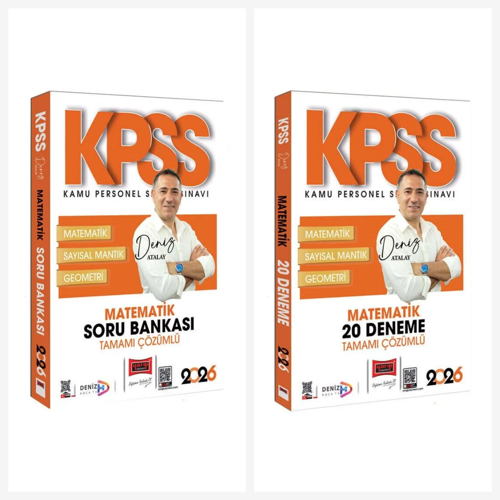 Yargı 2026 KPSS Matematik Çözümlü Soru Bankası ve Deneme Seti - Deniz Atalay Yargı Yayınları
