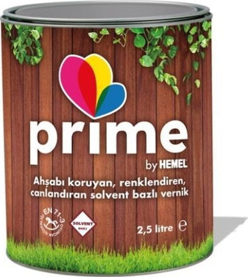 Prime Solvent Bazlı Vernik Şeffaf-2.5lt