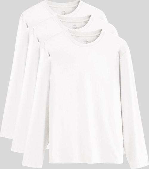 Standart Fit Basic O Yaka  3lü Paket Beyaz Erkek T-Shirt  87997