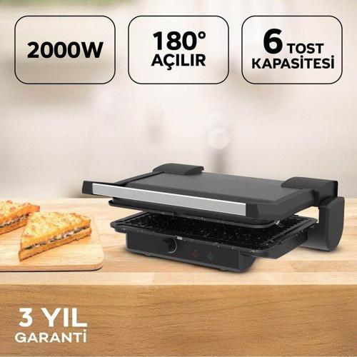 Arte Plus K469 Tost Makinesi-Sıyah