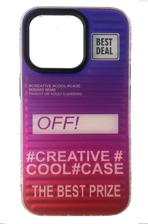 iPhone 11 Tırtıklı Desenli Hologram Baskılı Kılıf