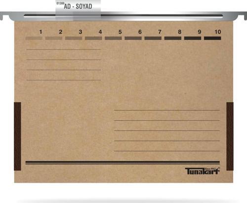 kart ASD2005 Askılı yan bezli körüklü dosya