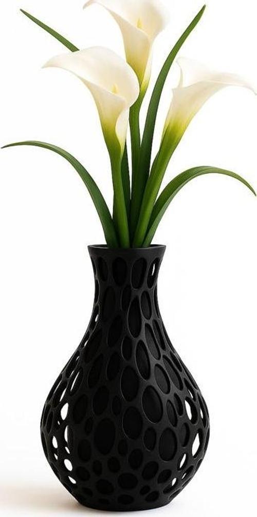 Moden Tasarım Dekoratif Siyah Vazo