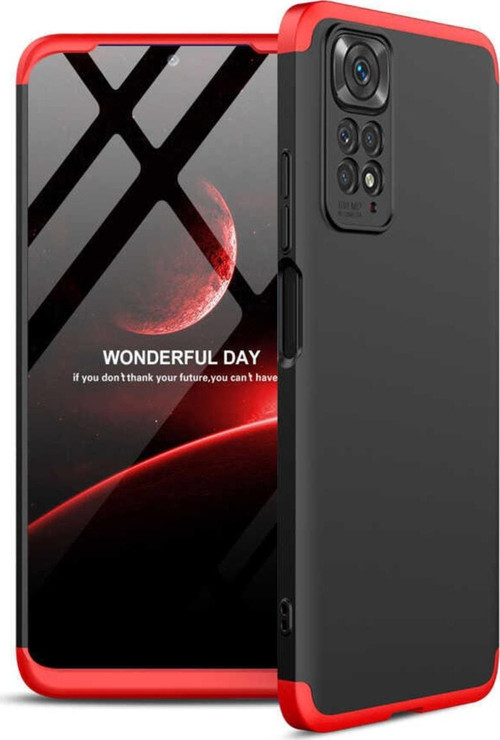 Xiaomi Redmi Note 11s Ile Uyumlu Kılıf Soft Hard Koruma Ays Siyah-kırmızı