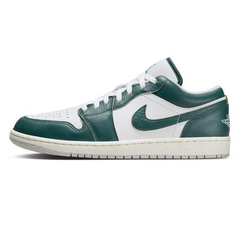 Air Jordan 1 Low Se Gs Leather Sneaker Hakiki Deri Günlük Spor Ayakkabı Beyaz Yeşil