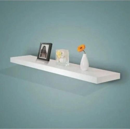 Dekoratif Duvar Rafı Parlak Beyaz 70X14