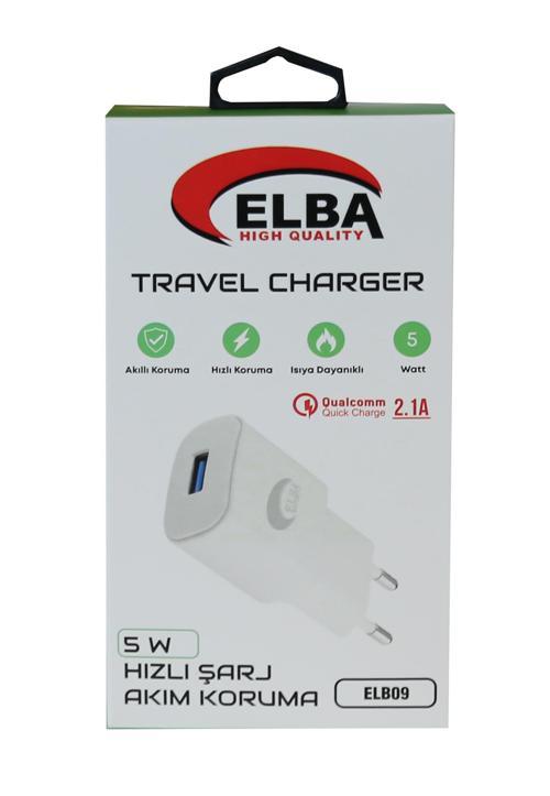 Elb09 5W 2.1A Hızlı Şarj Akıllı Koruma Usb EV Şarj Kafa