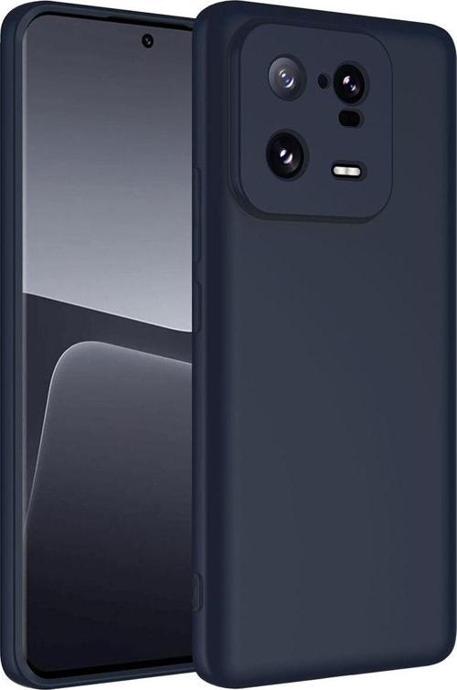 Xiaomi Mi 13 Pro ile Uyumlu Kılıf Kadife Iç Yüzey Silikon Z-Mara Lansman Vieri Kılıf Lacivert