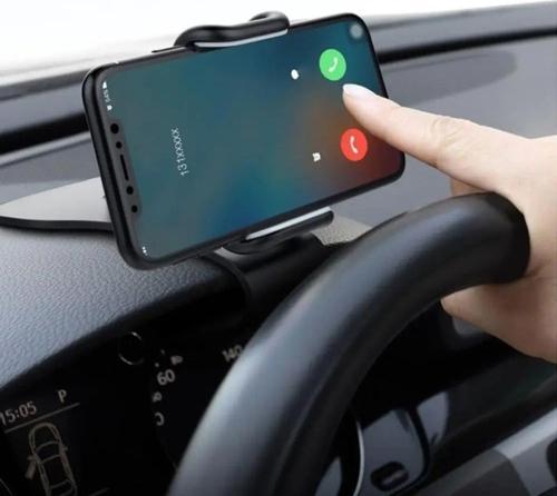 Büro Ev Ofis Arabası için Araç İçi Konsola Takılır Döner Başlı Kıskaç Telefon Tutucu